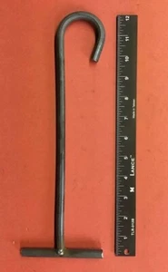 Cadena de lluvia ancla de tierra hierro forjado gancho en J por herrero en EE. UU.  - Imagen 1 de 10