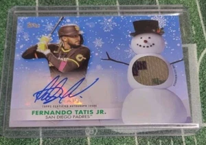 2021 Fernando Tatis Jr. Topps Holiday Auto Relic /25 - Picture 1 of 2