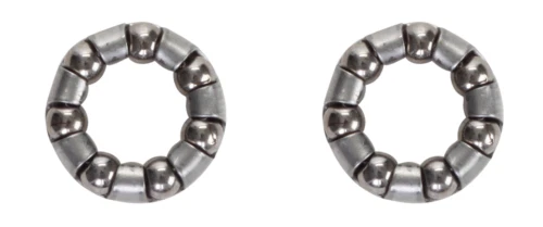 2 BUJE BICICLETA RETENEDOR RODAMIENTO DE BOLAS DELANTERO O TRASERO 1/4" 7 BOLAS 3/8" EJE DOS. Foto 1 de 1