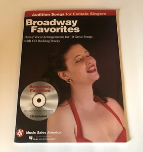 Broadway Favorites [with New Audio CD] Female Singer Audition Songs Piano/Vocal - Picture 1 of 8