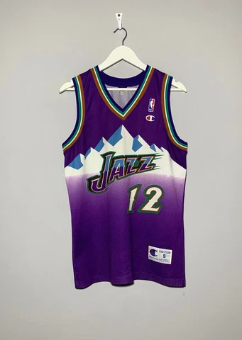 #12 Stockton Jazz Utah Champion NBA Cover