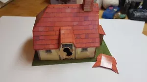 Warhammer 5th Ed - cardboard/card terrain - building - original - damage - rare - Picture 1 of 5