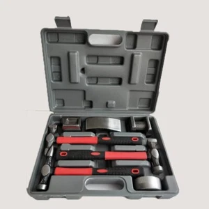 7Pcs Auto Body Dent Repair Hammer Dolly Tool Kit Car Repair Sheet Metal Tools - Picture 1 of 14