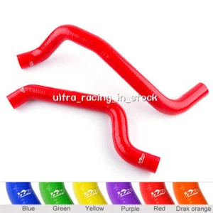 Red SILICONE RADIATOR HOSE For 91-99 Mitsubishi 3000GT 91-96 Dodge Stealth 2PCS - Foto 1 di 12