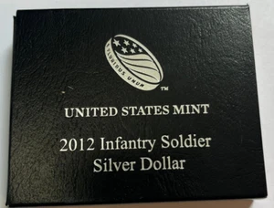 2012-W US Mint Infantry Soldier Silver Dollar Proof w/ COA - Picture 1 of 6