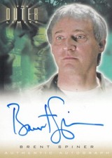 THE OUTER LIMITS:SEX,CYBORGS & SCIENCE FICTION - A2 BRENT SPINER AUTOGRAPH CARD