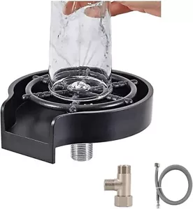 Automatic Glass Rinser Faucet Bottle Cup Washer Tool for Kitchen Sink Attachment - Picture 1 of 4