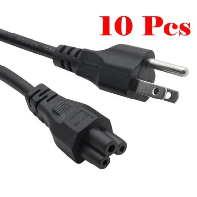 6ft 10 Pcs 3 Prong Mickey Mouse Power Cord Cable for Laptop PC Printer Adapter - Image 1 of 4