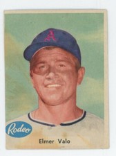 1955 Rodeo Meats Baseball ELMER VALO Kansas City A's