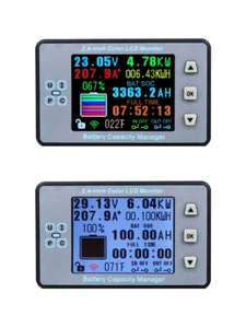 Wireless Battery Tester DC120V 0-500A VOLTAGE AMP AH SOC Power Capacity Detector - Picture 1 of 21