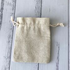 500 Cotton Linen Pouch Bag Handmade Jewelry Product Packing Packaging Bag 15x20