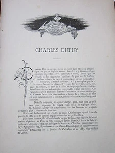 Charles Dupuy - Autographe et Portraits gravés sur bois - 1896 - Picture 1 of 1