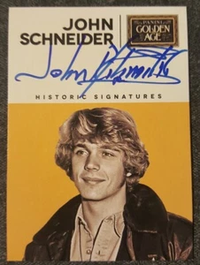JOHN SCHNEIDER*2014 GOLDEN AGE*HISTORIC AUTOGRAPH*DUKES of HAZZARD*NRMT*BO DUKE* - Picture 1 of 2