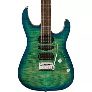 Charvel MJ DK24 HSH 2PT Electric Guitar, Wenge Fingerboard, Caribbean Burst - Picture 1 of 3
