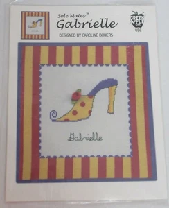 Cross Stitch Sole Mates Gabrielle Pattern by Green Apple Co. New 956 - Picture 1 of 4