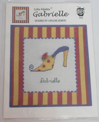 Cross Stitch Sole Mates Gabrielle Pattern by Green Apple Co. New 956  - Image 1 of 4