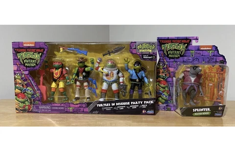 TMNT Mutant Mayhem SPLINTER & Walmart Exclusive Turtles In Disguise Party Pack Cover
