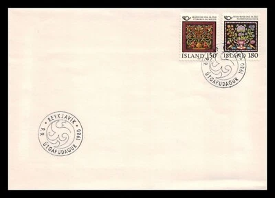 Iceland 1980 FDC, Norden V. Old Applied 19th Century Art. Lot # 6. - Image 1 of 2