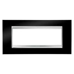 GEWISS GW 16206TN LUX PLATTE TECHNOPOLYMER 6 SITZER SCHWARZ TONER CHORUS - Bild 1 von 1