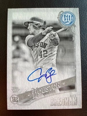 2018 Topps Gypsy Queen Alex Bregman Autograph Auto Jackie Robinson Day /42 - Image 1 of 4