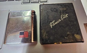 Vtg Magna FUMALUX FL400 Lighter w FLASHLIGHT Original Box USA Flag-READ-B5 - Picture 1 of 11
