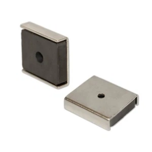 10X U Channel Ferrite Blk 25.4x22.3x6.3 | DIY Knife holder craft fridge magnets - Picture 1 of 3