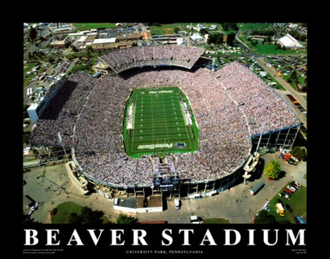 Penn State Football BEAVER STADIUM CLASSIC c.1999 Aerial View 22x28 POSTER Print Cover