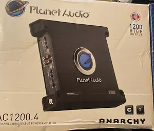 Planet Audio Anarchy AC1200.4 1200W 4 Channel Car Amplifier - Picture 1 of 2