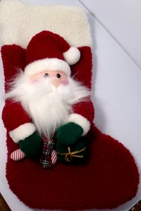 Weihnachtsstrumpf Weihnachtsgeschenk Zuckerstange 20 in rot und weiß - Bild 1 von 9