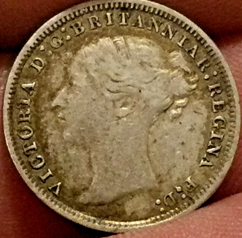 3 Pence, 1875 nice grade Cover