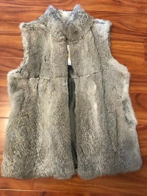 Rabbit Fur Vest Sleeveless Jacket DERBY 