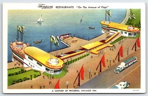 1934 Thompson's Restaurant Chicago ILL. Post Card  P6 - Picture 1 of 2