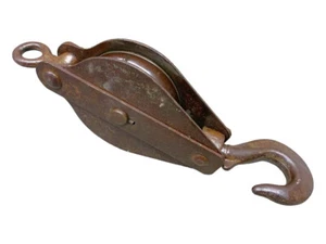 Kranhaken Lasthaken mit Umlenkrolle für Kran Seilzug Flaschenzug 45991 - Bild 1 von 6