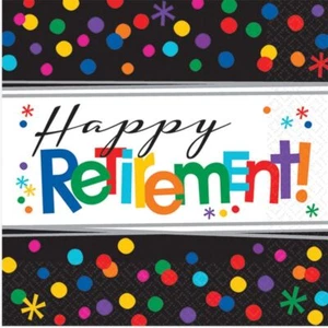 Officially Retired Beverage Napkins Paper 16 Per Pack Tableware Retired Supplies - Picture 1 of 1