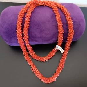 Collana in corallo rosso di Sardegna lavorazione Tessito - Foto 1 di 6