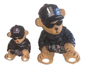 Dale Earnhardt dekorative Keramik/Harz Teddybär schwarz Lederjacke Menge 2 - Bild 1 von 7