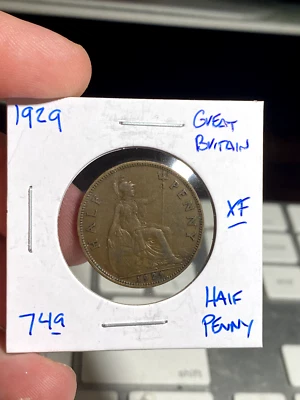 1929 Great Britain Half Penny - Image 1 of 2