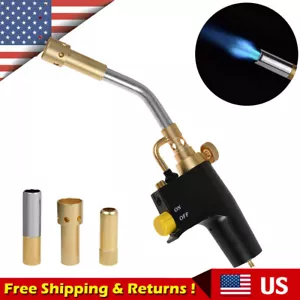 For TS8000 Trigger Start Mapp Gas Torch High Intensity Propane Torch Welding Kit - Foto 1 di 17