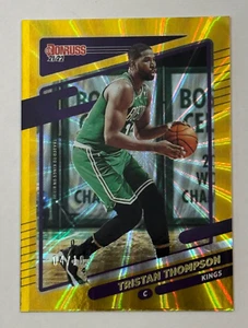 Holograma láser Panini Donruss 2021-22 dorado #10 Tristan Thompson Sacramento Kings/10 - Imagen 1 de 2