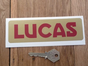 LUCAS Car Battery Sticker #11 MG Triumph Jaguar Riley AC Classic Restoration - Picture 1 of 1