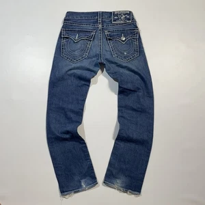 Vintage True Religion Ricky Big Qt White Size 30 M Men’s Denim Jeans Pants Y2K - Picture 1 of 21