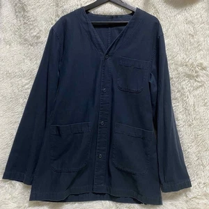 Sophnet. Collarless Work JacketSize Navy Sz.XL From Japan - Picture 1 of 11