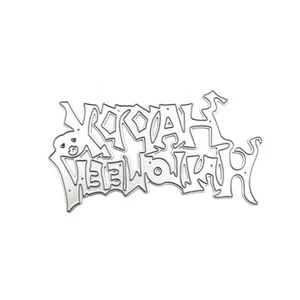 Happy Halloween Metal Cutting Dies Stencil DIY Scrapbook Album Paper Card Mold - Picture 1 of 7