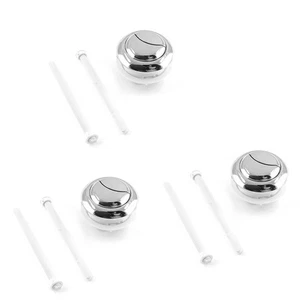 Piutouyar 3Pcs Toilet Push Button 58mm Thread Diameter Toilet Tank Button Dua... - Picture 1 of 7