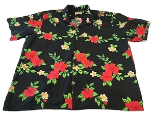 Royal Hawaiian creations floral print button-down short sleeve casual shirt 4XL - Picture 1 of 8