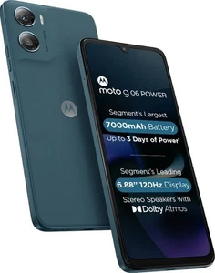 Procesador Helio G81 versión global Moto g06 power (Tapiz, 64 GB 4 GB RAM). - Imagen 1 de 9