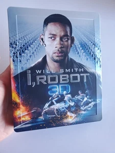 I ROBOT 3D BLU-RAY STEELBOOK + 2D REGION FREE EMBOSSED Will Smith OOP - Picture 1 of 3