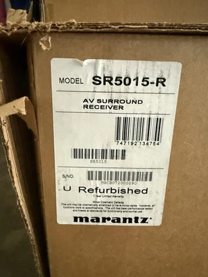 Marantz SR5015 8K Ultra HD AV Receiver, 7.2 Channel, Black, Dolby Atmos - Image 1 of 2