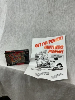 SUPER NINTENDO SIM CITY BOX AND TRAY ONLY - NO GAME OR MANUAL - Image 1 of 4