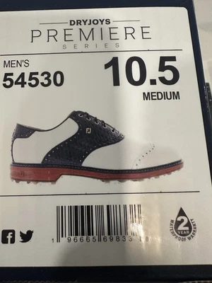 Zapatos de golf FootJoy Premiere Series Wilcox para hombre talla 10,5 - Pinehurst US Open Foto 1 de 3